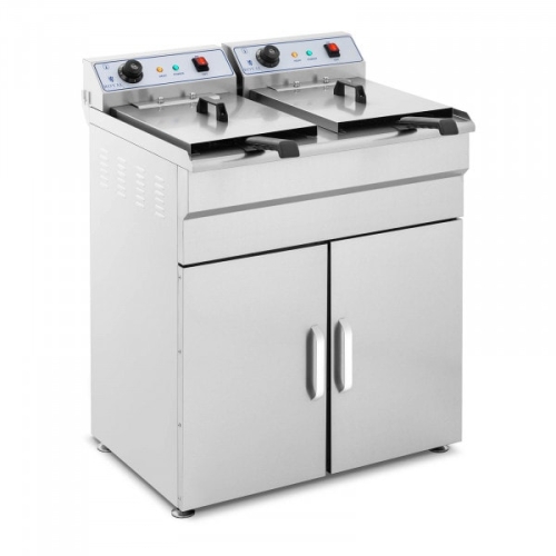 Friggitrice professionale con armadietto 2x6000W